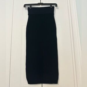 Aritzia- Wilfred Long Cable Knit Pencil Skirt in Black XS